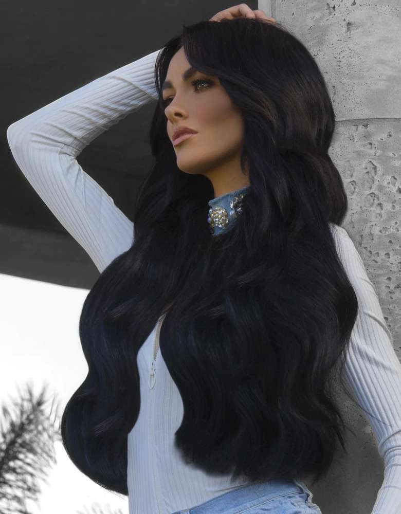 Bellami Hair Extension Volume Wefts model