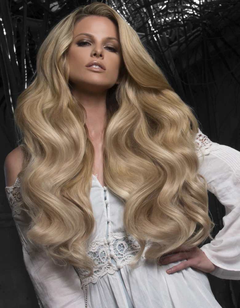 Bellami Keratin Tip Hair Extension Model
